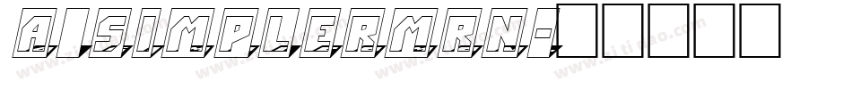 a_SimplerMrn字体转换
