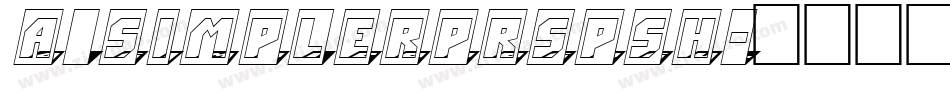 a_SimplerPrspSh字体转换