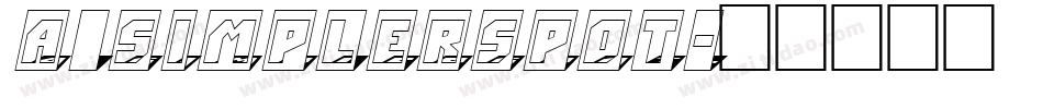 a_SimplerSpot字体转换