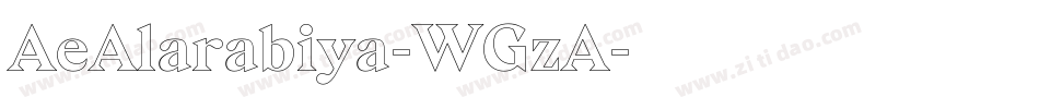 AeAlarabiya-WGzA字体转换