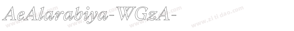 AeAlarabiya-WGzA字体转换