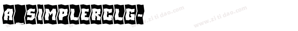 a_SimplerClg字体转换