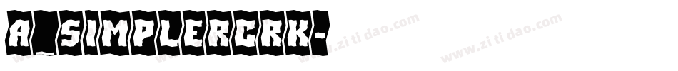 a_SimplerCrk字体转换