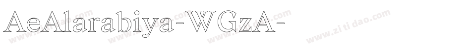 AeAlarabiya-WGzA字体转换