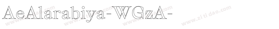 AeAlarabiya-WGzA字体转换