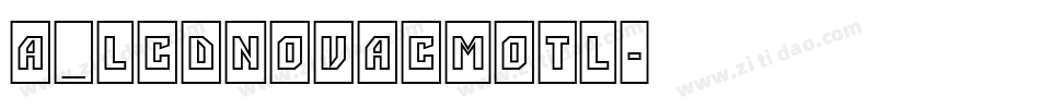 a_LCDNovaCmOtl字体转换