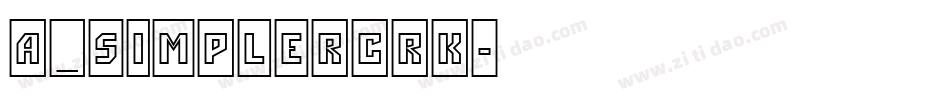 a_SimplerCrk字体转换