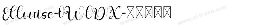 Ellouise-0WlDX字体转换