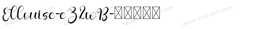Ellouise-eZ2wB字体转换