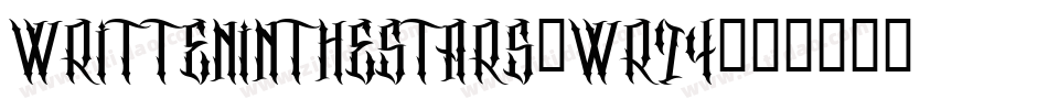 WrittenInTheStars-Wr74字体转换