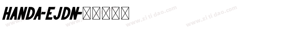 Handa-Ejdn字体转换