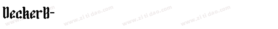 DeckerB字体转换
