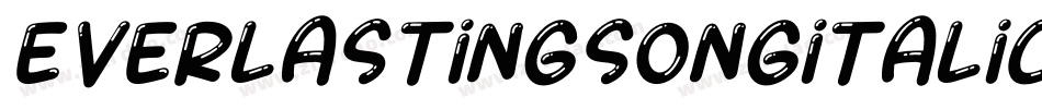 EverlastingSongItalic-YdMv字体转换