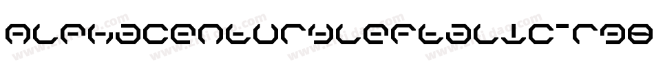 AlphaCenturyLeftalic-rg8yO字体转换