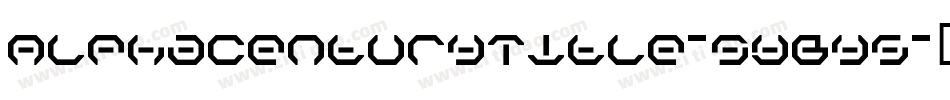 AlphaCenturyTitle-9YBy5字体转换