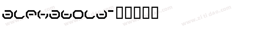 alphabold字体转换