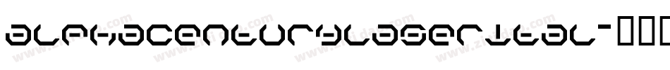 alphacenturylaserital字体转换