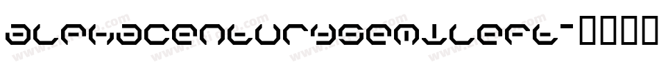 alphacenturysemileft字体转换