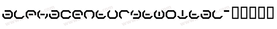 alphacenturytwoital字体转换