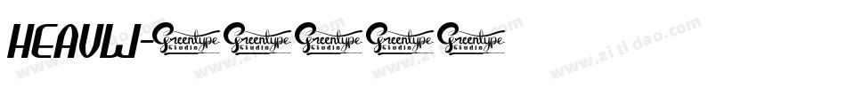 HEAVW字体转换