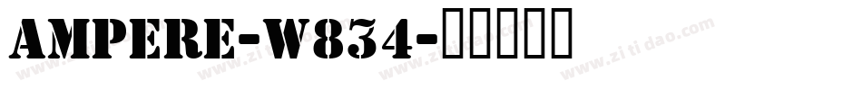 Ampere-W834字体转换