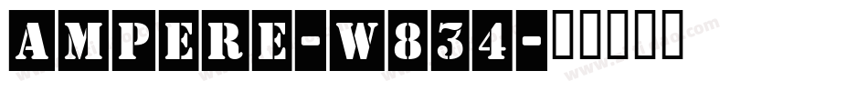 Ampere-W834字体转换