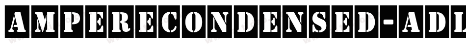 AmpereCondensed-adlo字体转换