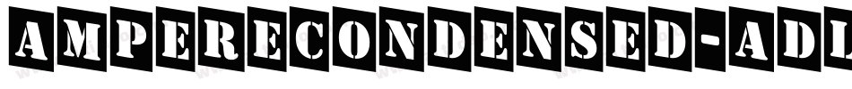 AmpereCondensed-adlo字体转换