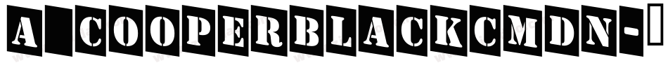 a_CooperBlackCmDn字体转换