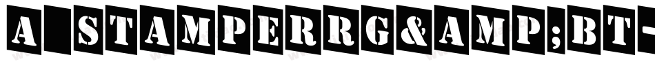 a_StamperRg&Bt字体转换