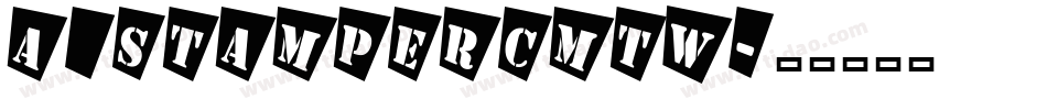 a_StamperCmTw字体转换