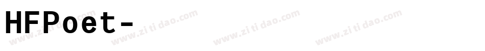 HFPoet字体转换