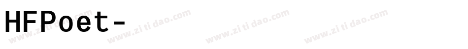 HFPoet字体转换