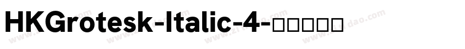 HKGrotesk-Italic-4字体转换