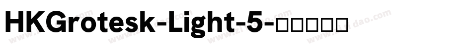 HKGrotesk-Light-5字体转换