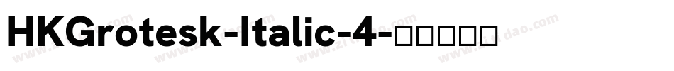 HKGrotesk-Italic-4字体转换