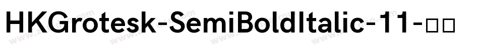 HKGrotesk-SemiBoldItalic-11字体转换