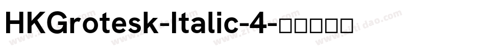 HKGrotesk-Italic-4字体转换