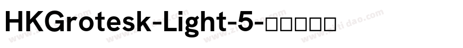 HKGrotesk-Light-5字体转换