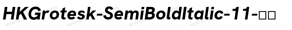 HKGrotesk-SemiBoldItalic-11字体转换
