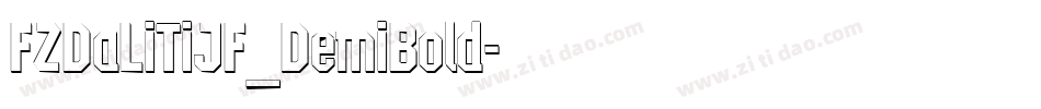 FZDaLiTiJF_DemiBold字体转换