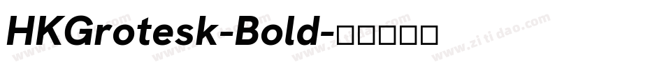 HKGrotesk-Bold字体转换