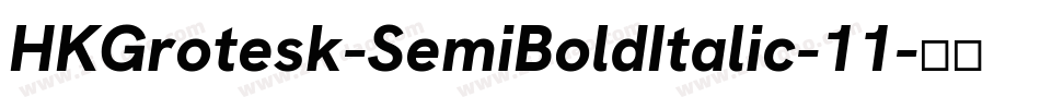HKGrotesk-SemiBoldItalic-11字体转换