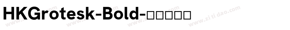 HKGrotesk-Bold字体转换