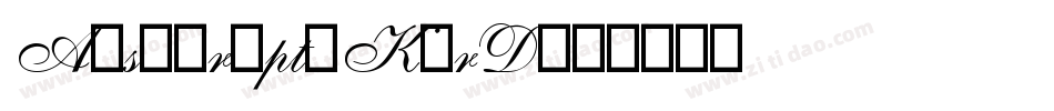 AlsScript-KdrD字体转换