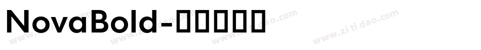 NovaBold字体转换