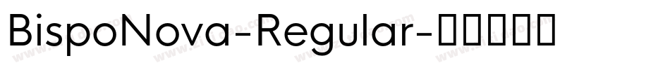 BispoNova-Regular字体转换