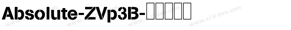 Absolute-ZVp3B字体转换
