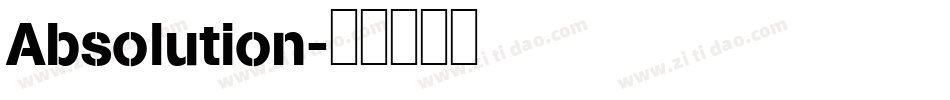 Absolution字体转换