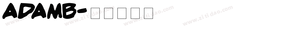 adamb字体转换